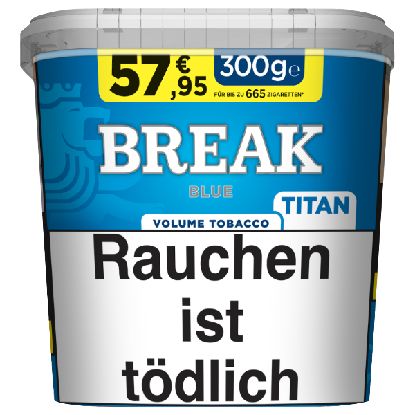 Break Blue Bucket Titan 1 x 300g Tabak Break Blue Bucket Titan 1 x 300g Tabak